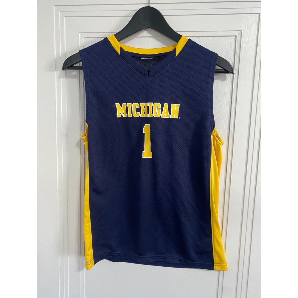 University of Michigan Wolverines Basketball Jersey Youth Size L